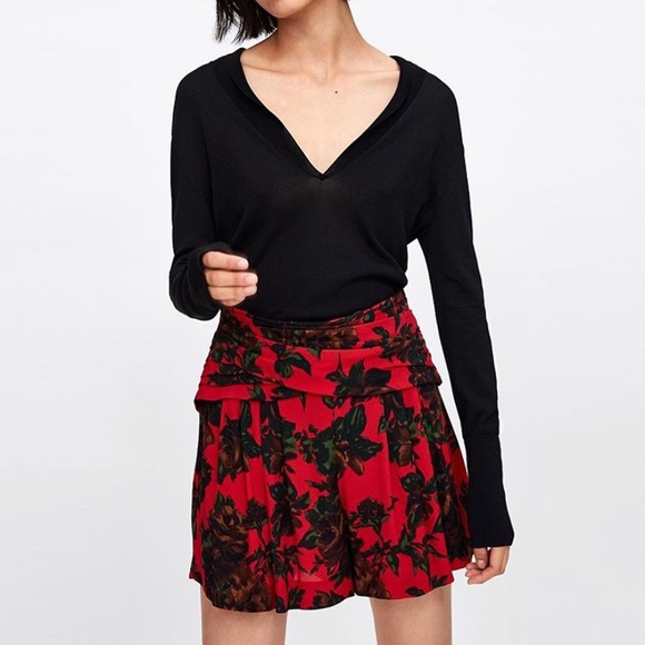 Zara red floral matching set - Picture 4 of 7